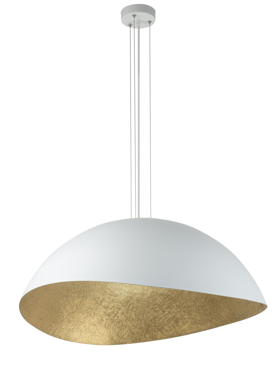 Lampa wisząca SOLARIS XL biało-złota