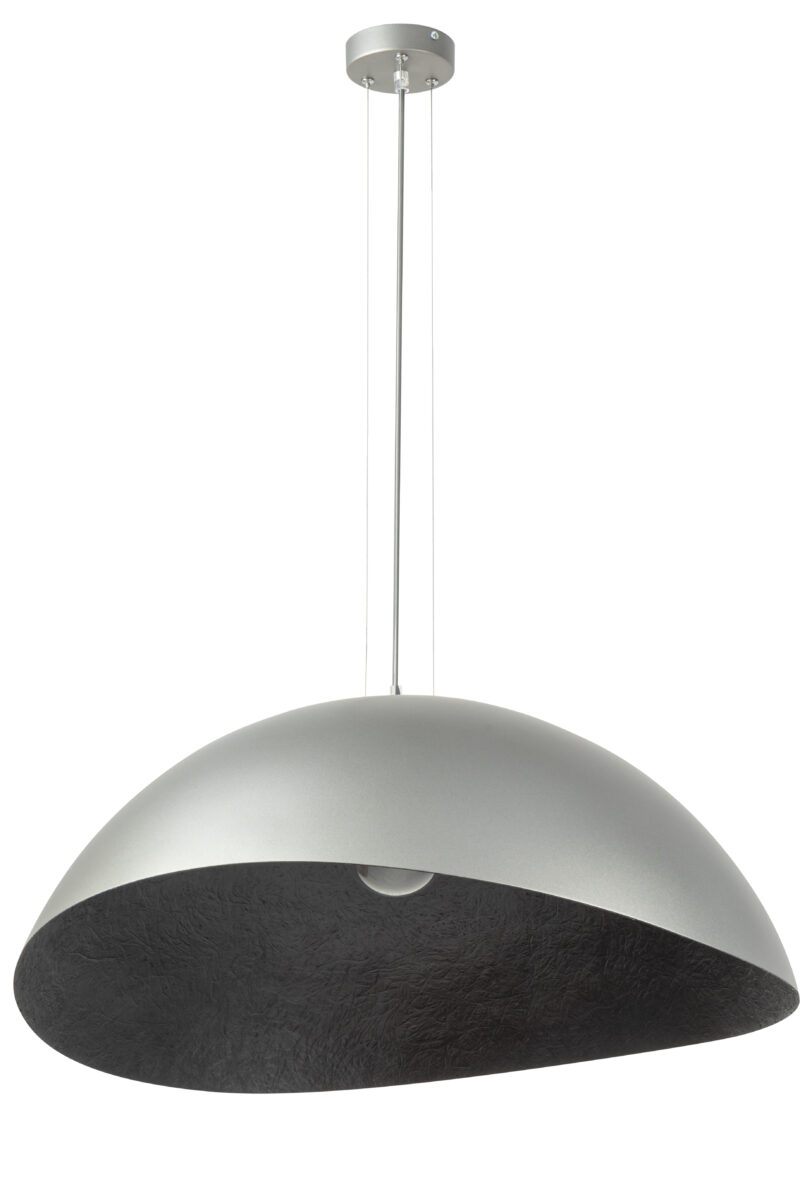 Lampa wisząca SOLARIS M srebrny/czarny