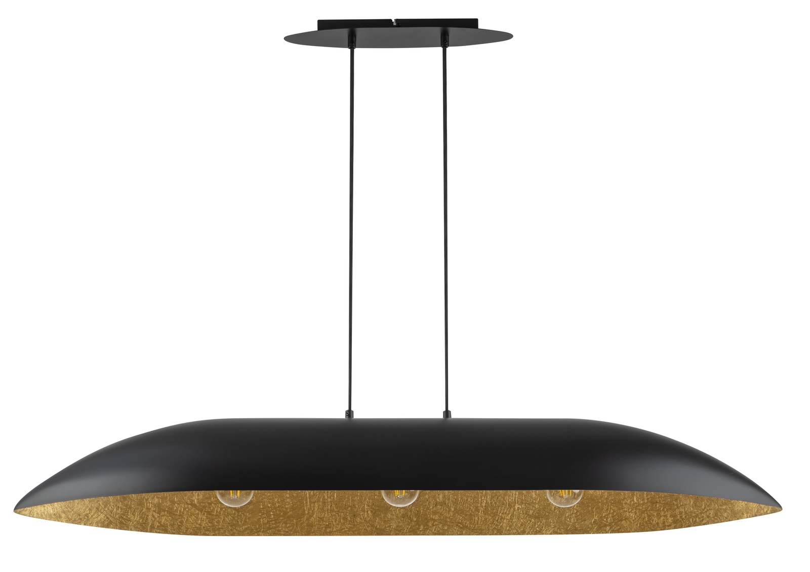 Lampa wisząca GONDOLA L czarno-złota