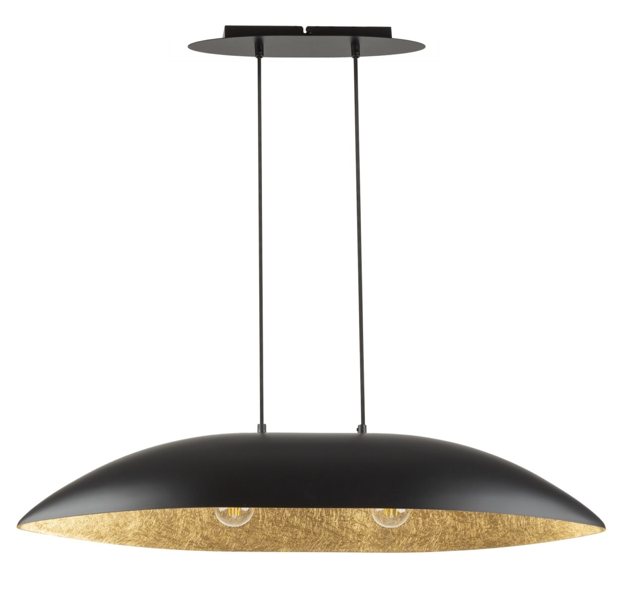 Lampa wisząca GONDOLA M czarno-złota