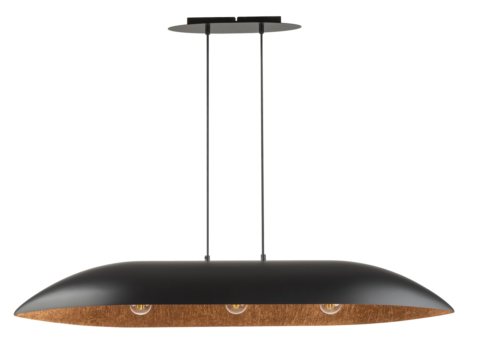 Lampa wisząca GONDOLA L czarno-miedziana