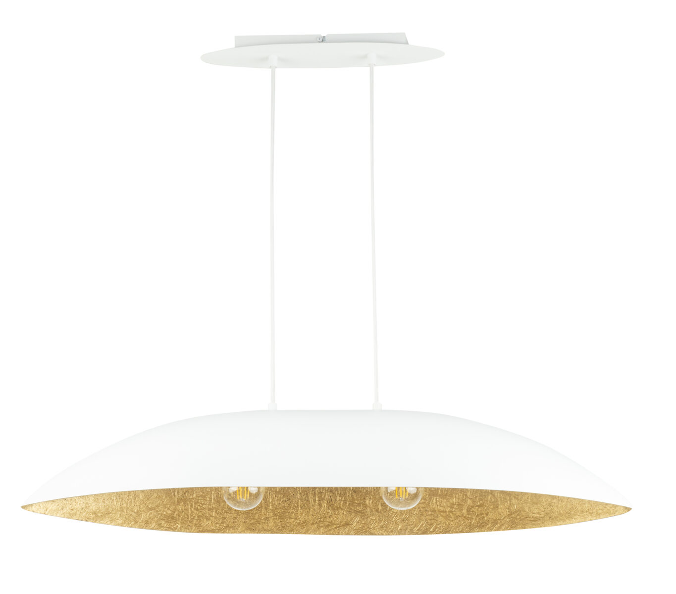 Lampa wisząca GONDOLA M biało-złota