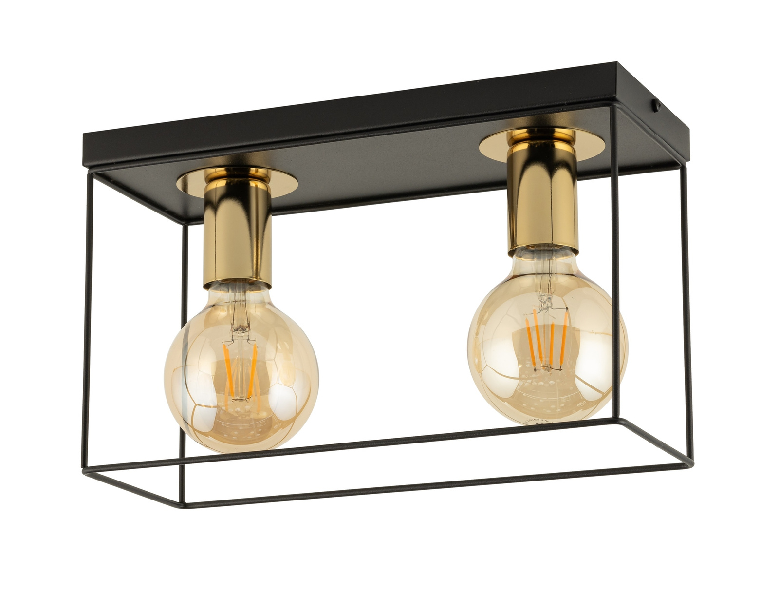 Lampa sufitowa VOX 2 czarno-zlota Lampa sufitowa VOX 2 czarno-zlota