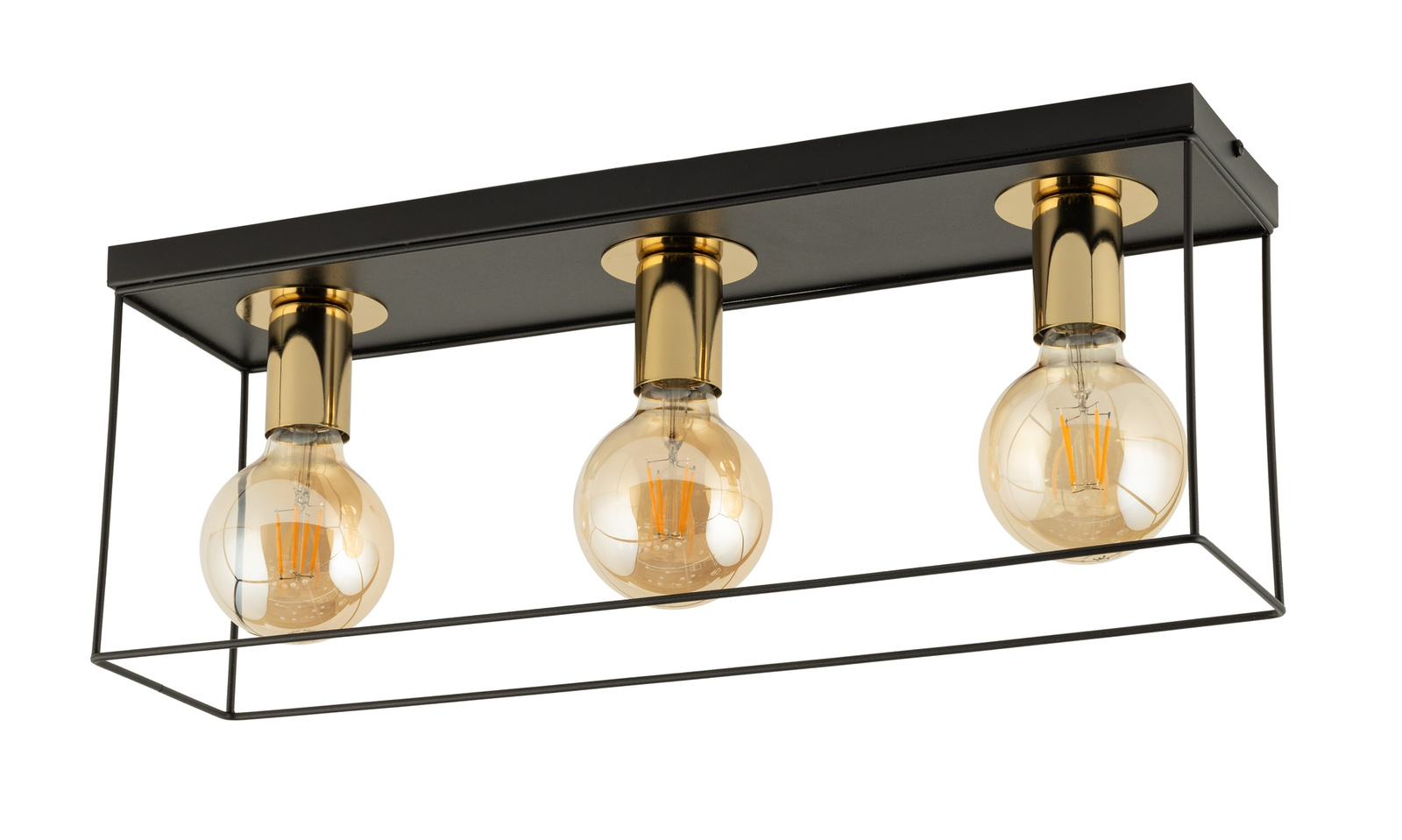 Lampa sufitowa VOX 3 czarno-złota
