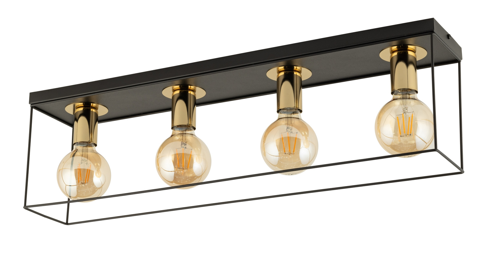 Lampa sufitowa VOX 4 czarno-złota Lampa sufitowa VOX 4 czarno-złota