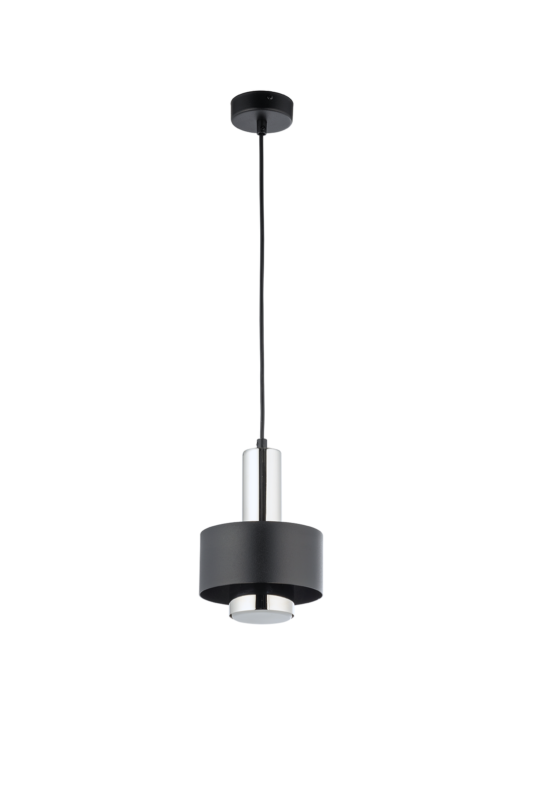 Lampa wisząca RIF LUX 1 S czarno-srebrna Lampa wisząca RIF LUX 1 S czarno-srebrna