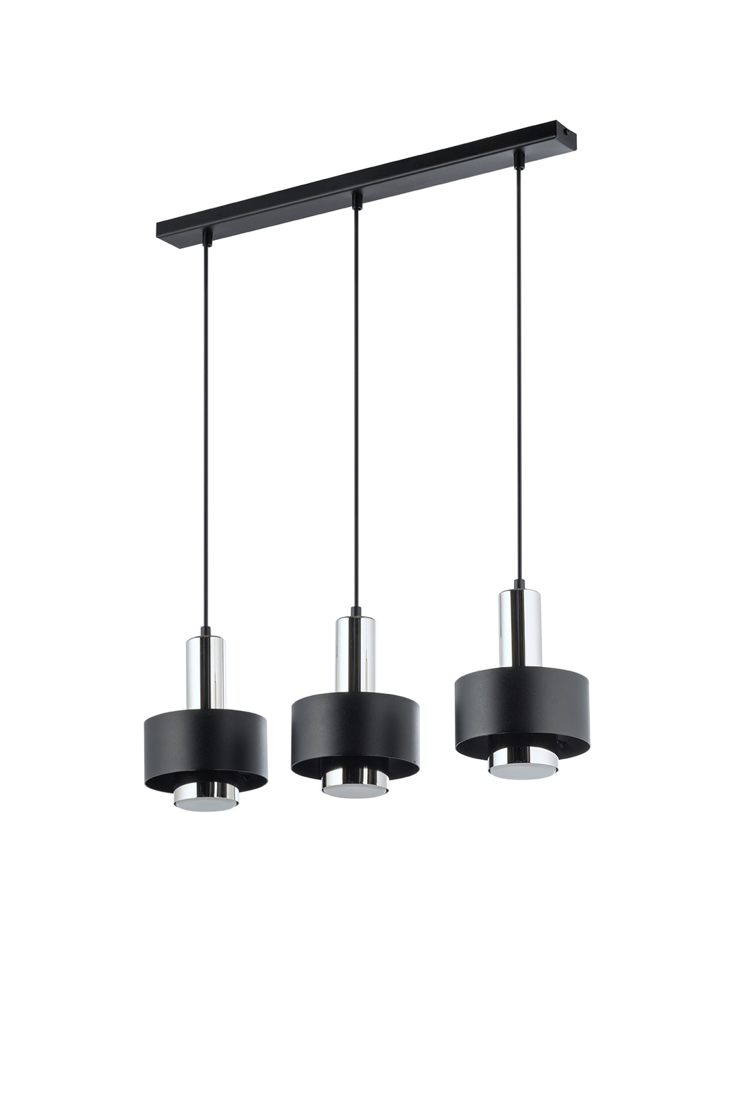 Lampa wisząca RIF LUX 3 czarno-srebrna