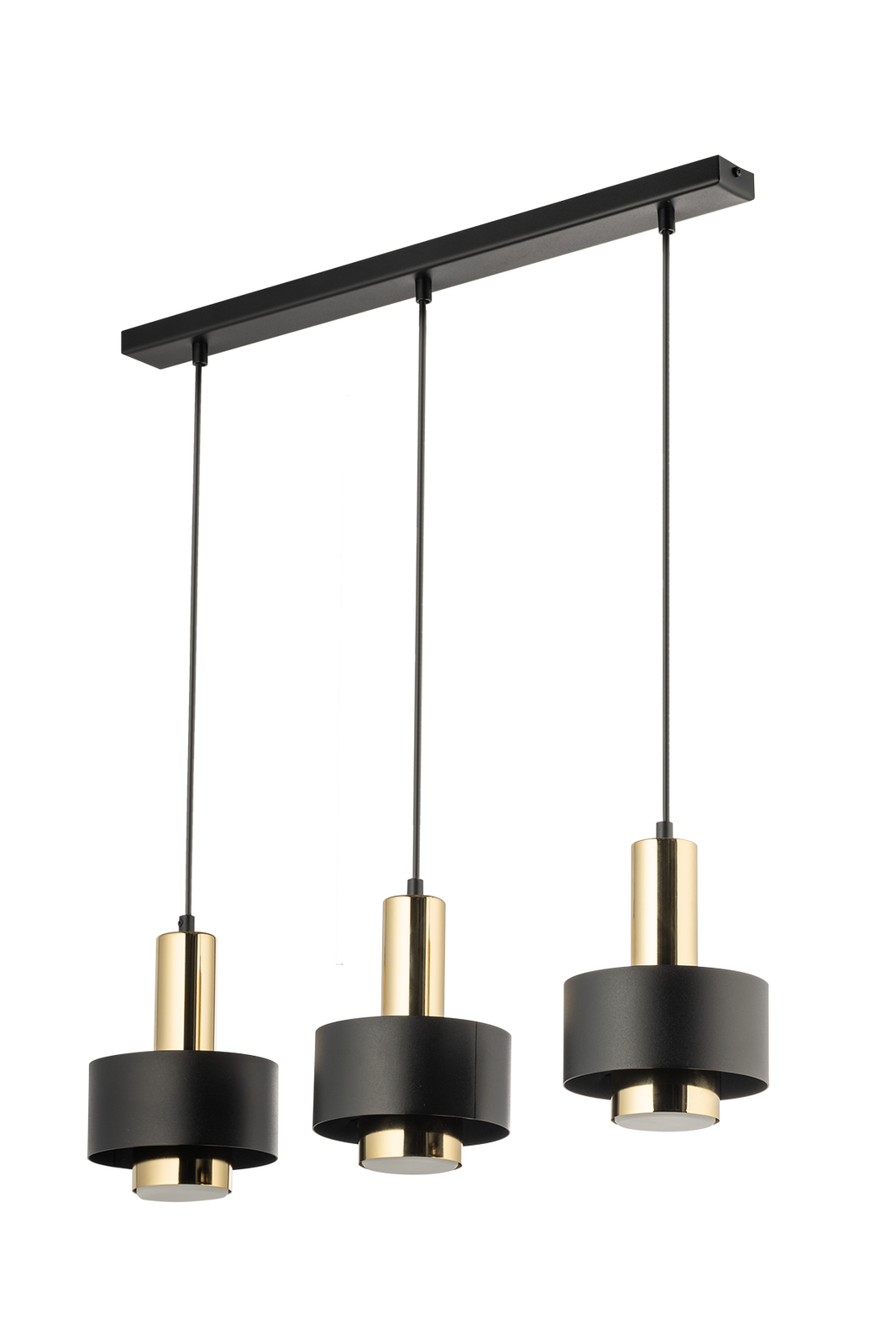 Lampa wisząca RIF LUX 3 czarno-złota Lampa wisząca RIF LUX 3 czarno-złota