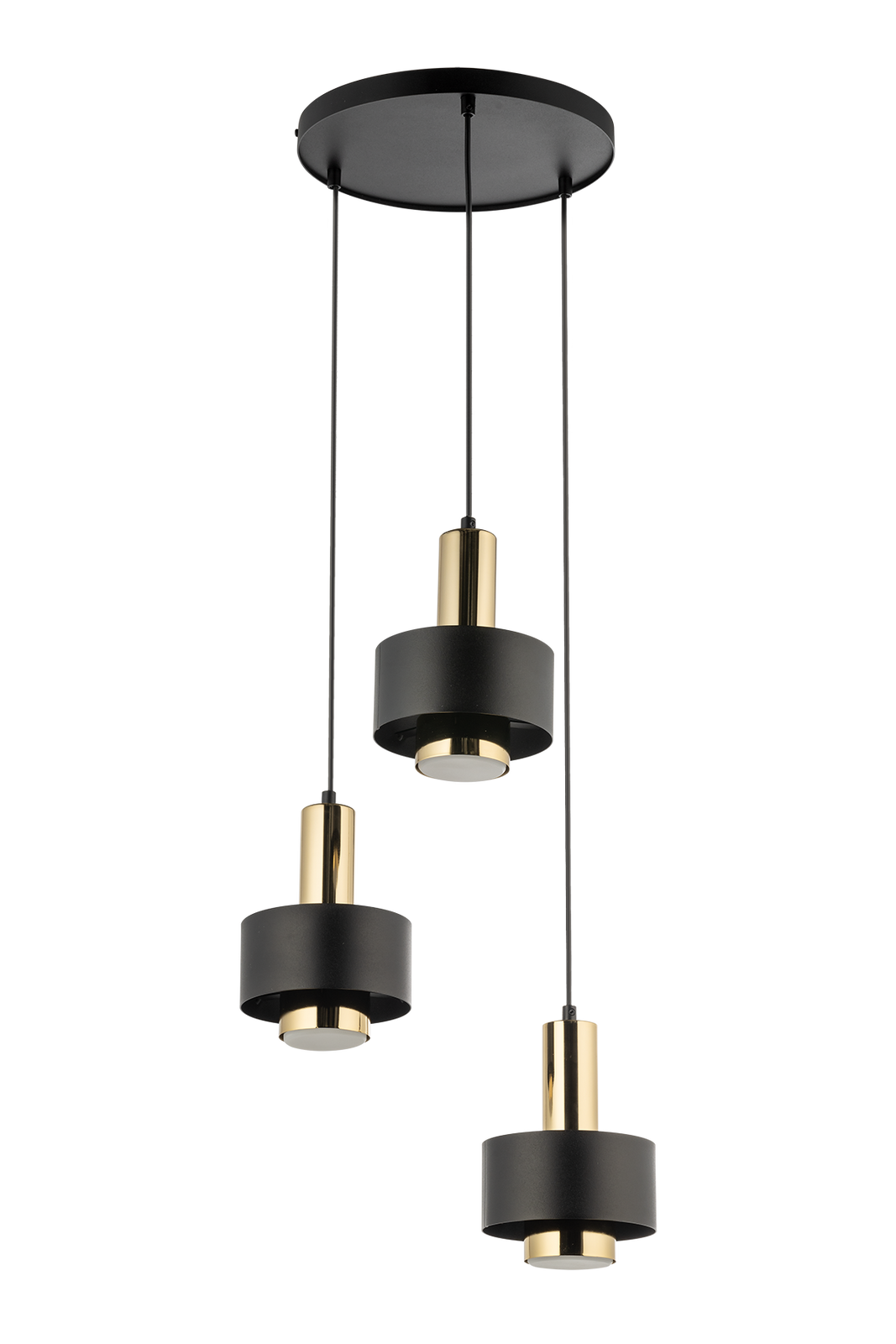 Lampa wisząca RIF LUX 3 czarno-złota Lampa wisząca RIF LUX 3 czarno-złota