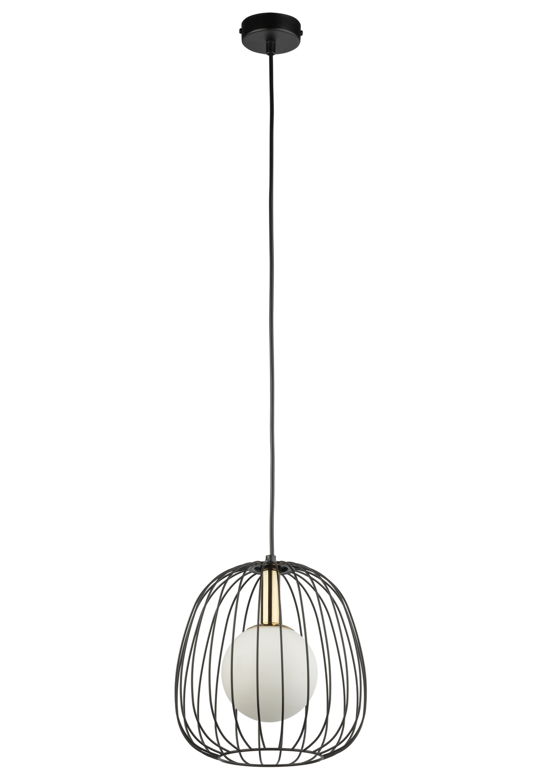 Lampa wisząca BELL 1 S czarno-złota