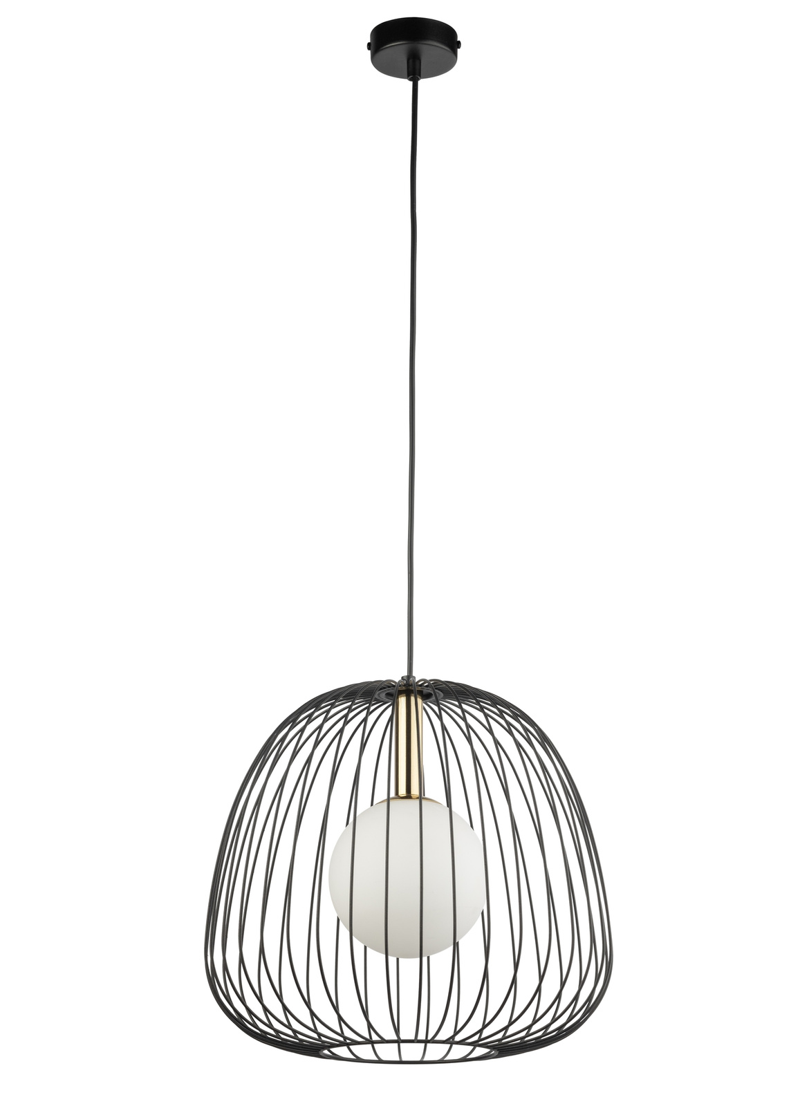 Lampa wisząca BELL 1 M czarno-złota Lampa wisząca BELL 1 M czarno-złota