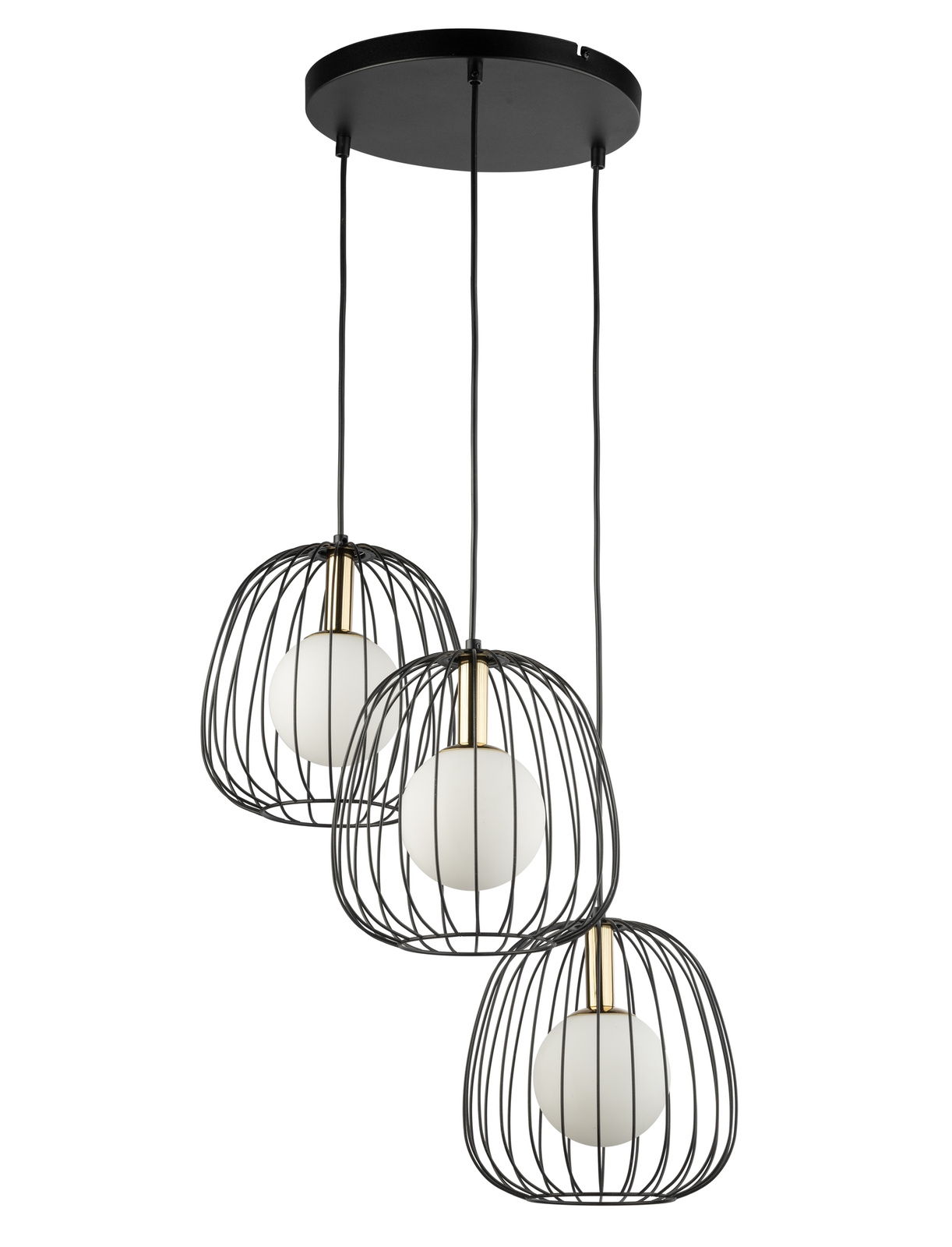 Lampa sufitowa/plafon BELL 3 czarna Lampa sufitowa/plafon BELL 3 czarna