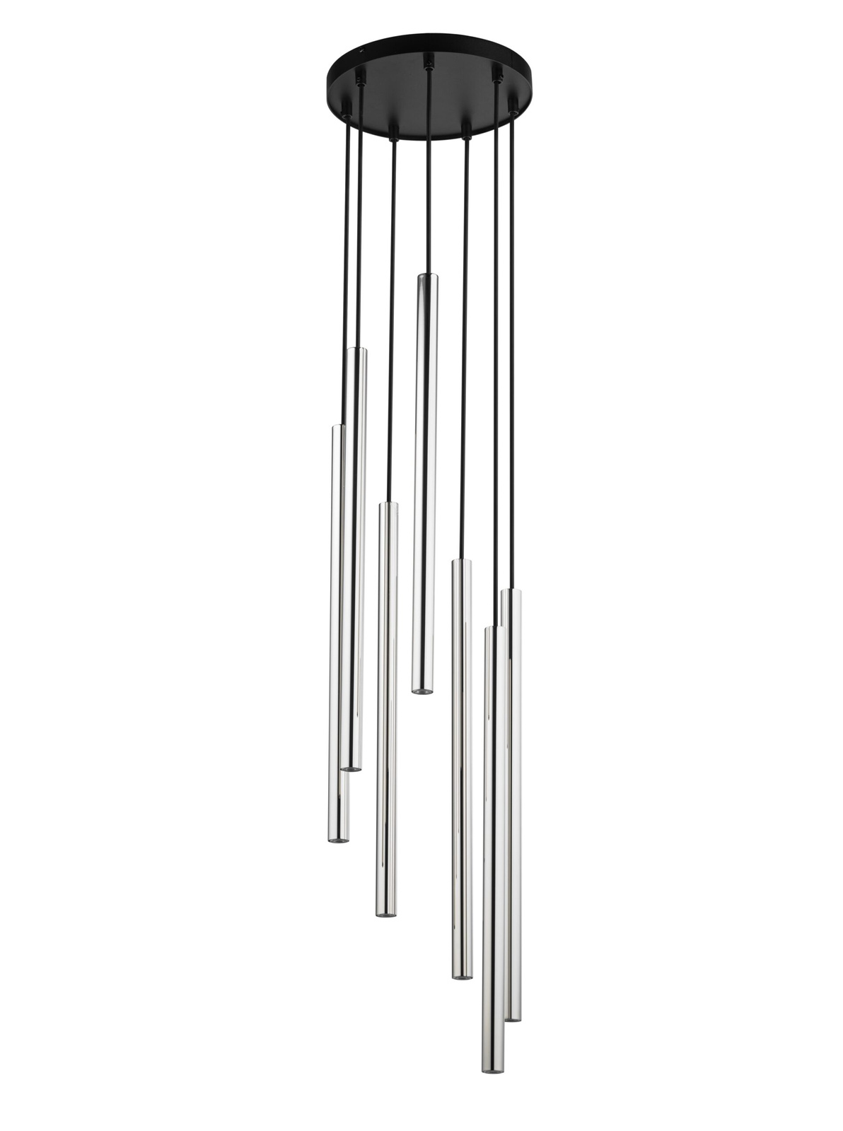 Lampa wisząca SOPEL LUX 7 czarno-srebrna Lampa wisząca SOPEL LUX 7 czarno-srebrna