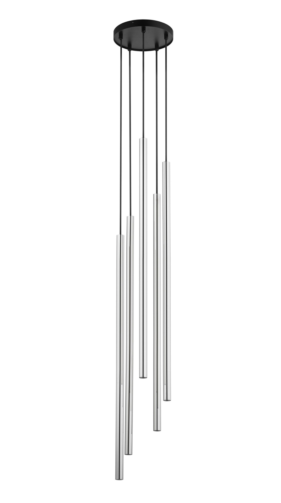 Lampa wisząca SOPEL LUX 5 czarno-srebrna Lampa wisząca SOPEL LUX 5 czarno-srebrna