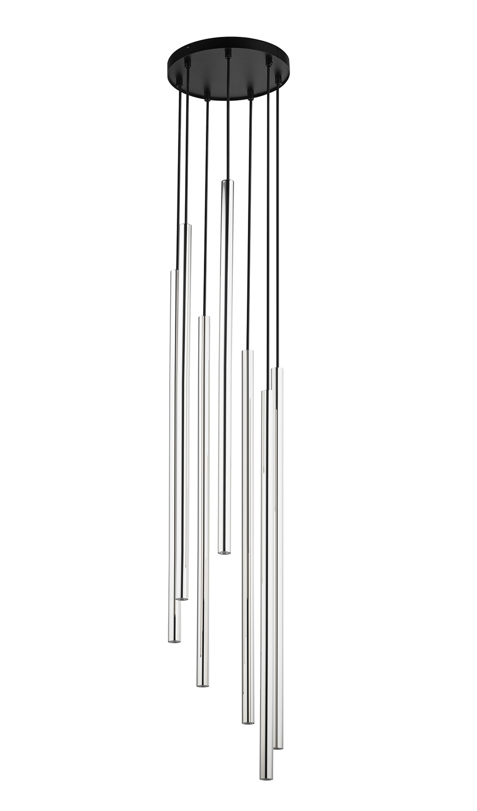 Lampa wisząca SOPEL LUX 7 czarno-srebrna