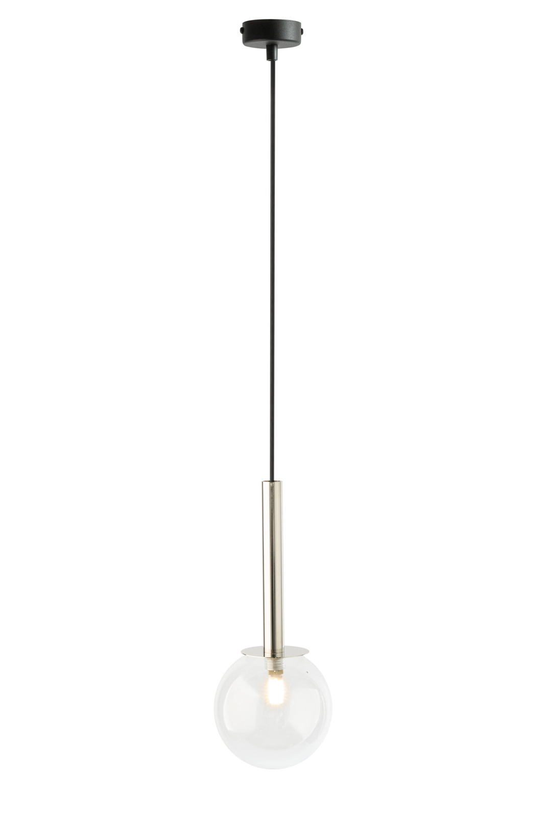 Lampa wisząca DAISY 1 czarno-srebrna Lampa wisząca DAISY 1 czarno-srebrna