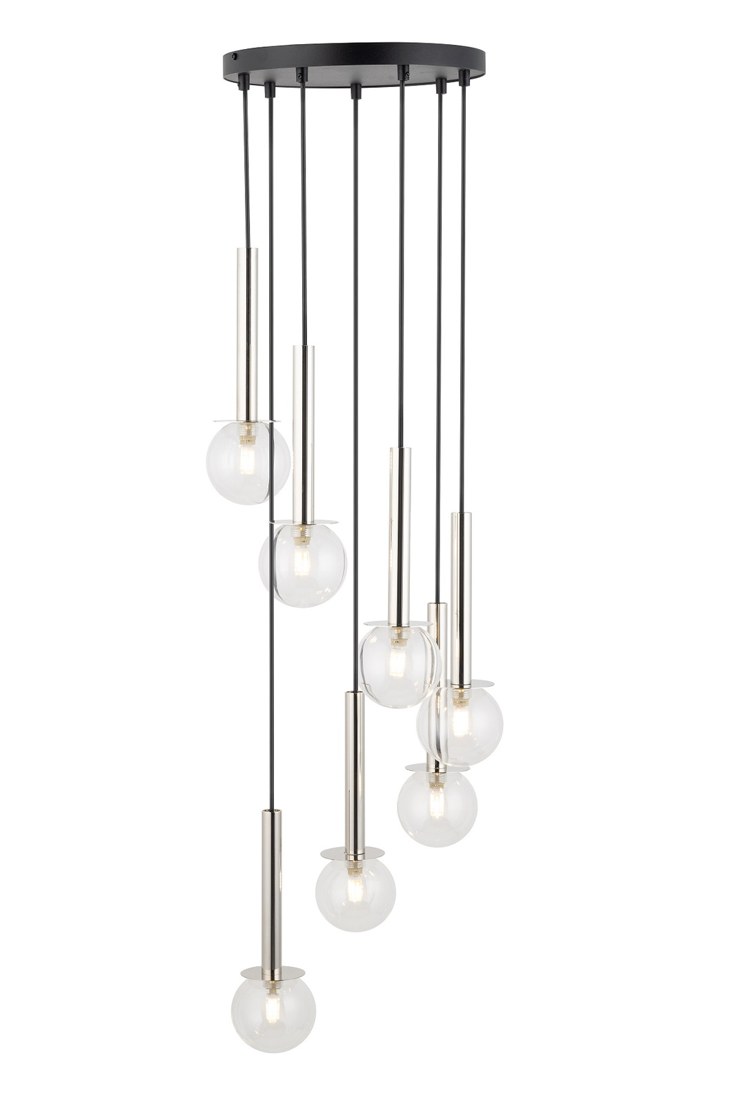 Lampa wisząca DAISY 7 czarna