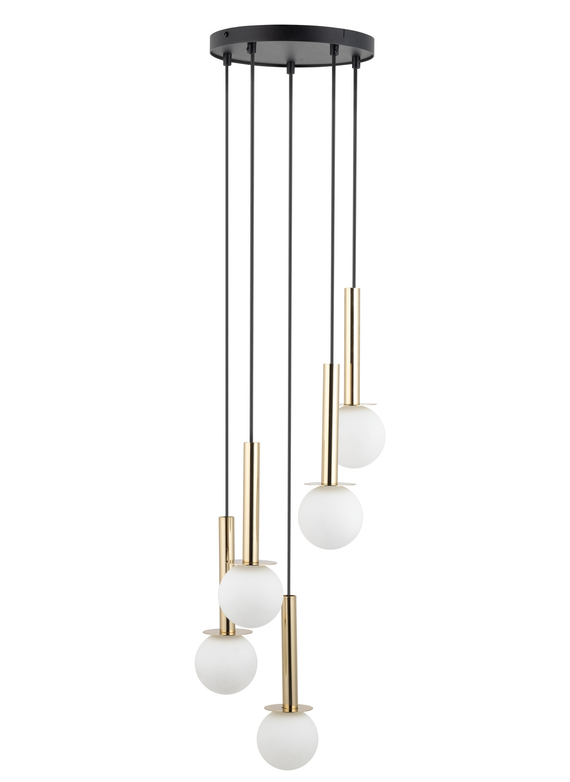Lampa wisząca DAISY 5 czarno-złota