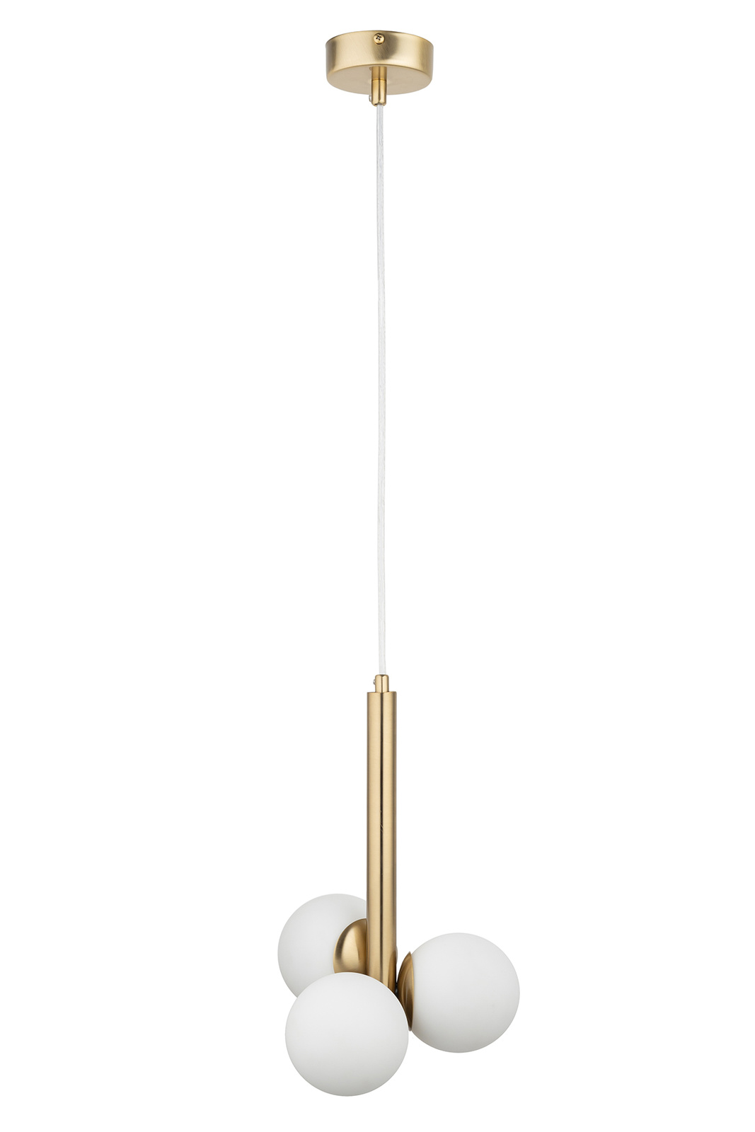 Lampa wisząca PERLA LUX 3 biało-złota