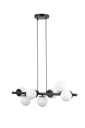 Lampa wisząca AVOLA 7 biało-czarna Lampa wisząca AVOLA 7 biało-czarna