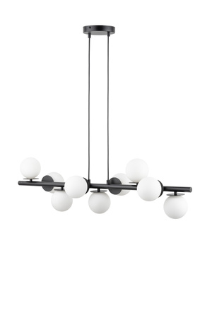 Lampa wisząca AVOLA 9 biało-czarna