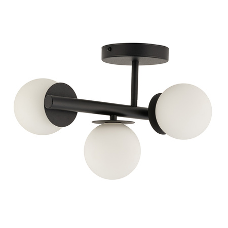 Lampa sufitowa/plafon AVOLA 3 biało-czarny