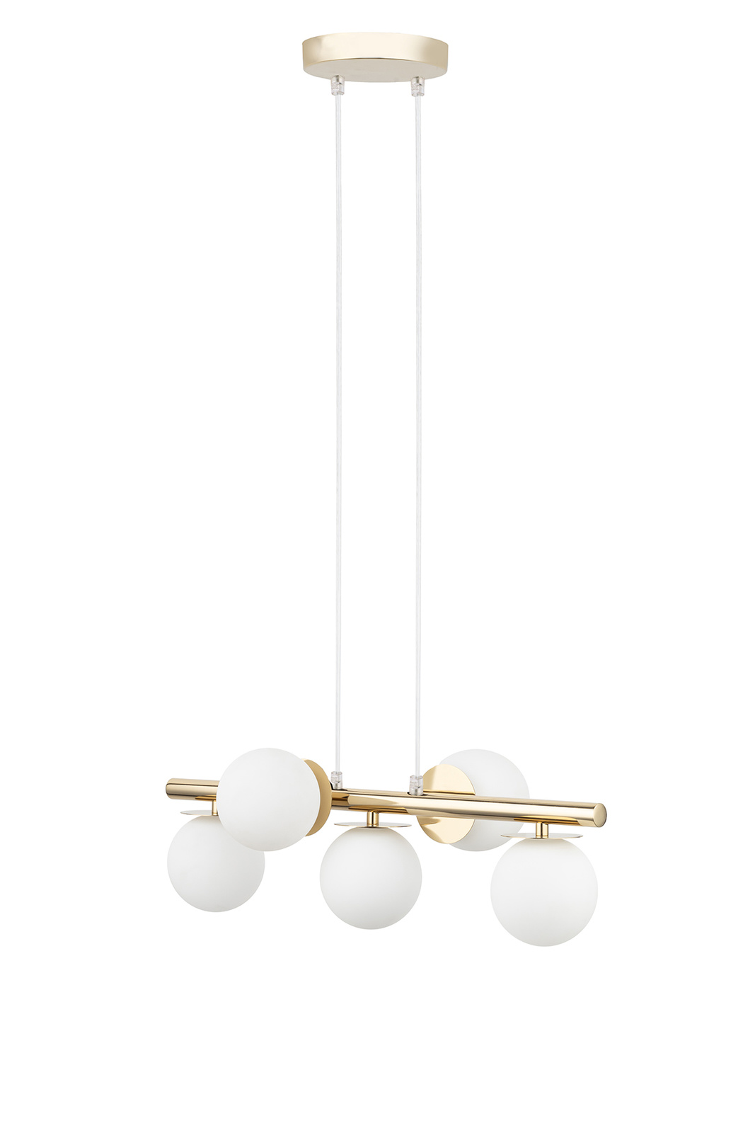 Lampa wisząca AVOLA 5 biało-złota