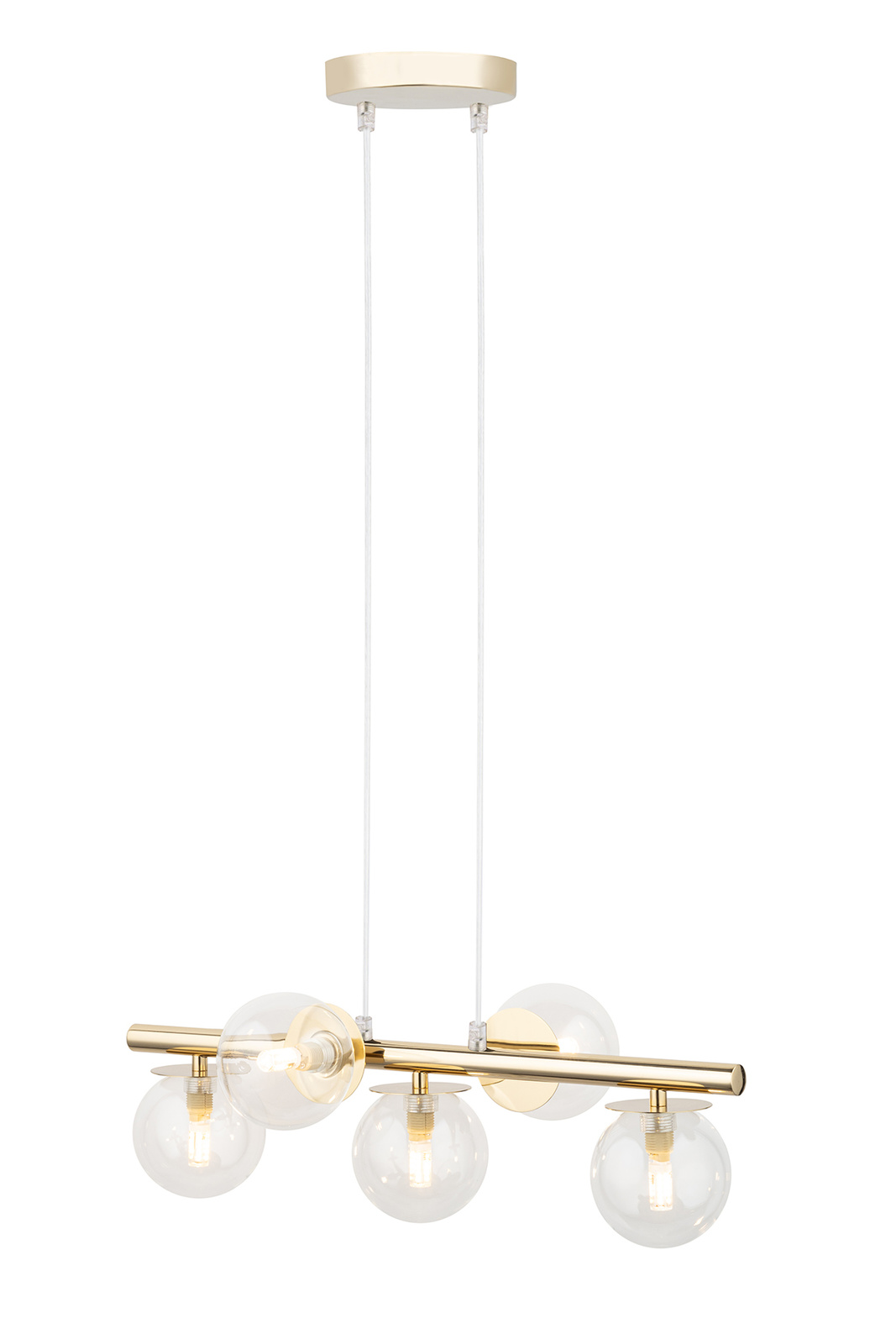 Lampa wisząca AVOLA 5 złota