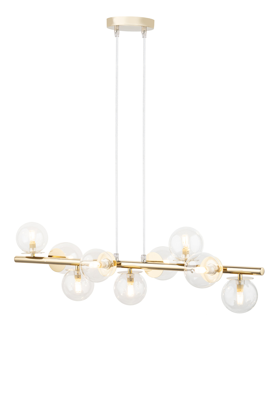 Lampa wisząca AVOLA 9 złota