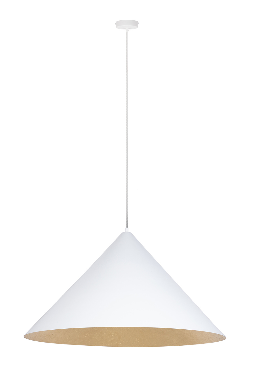 Lampa wisząca VESUVIO M biało-złota