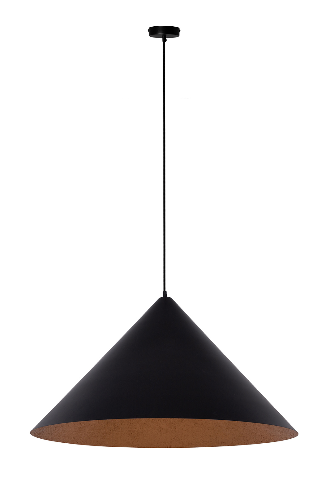 Lampa wisząca VESUVIO M czarno-miedziana