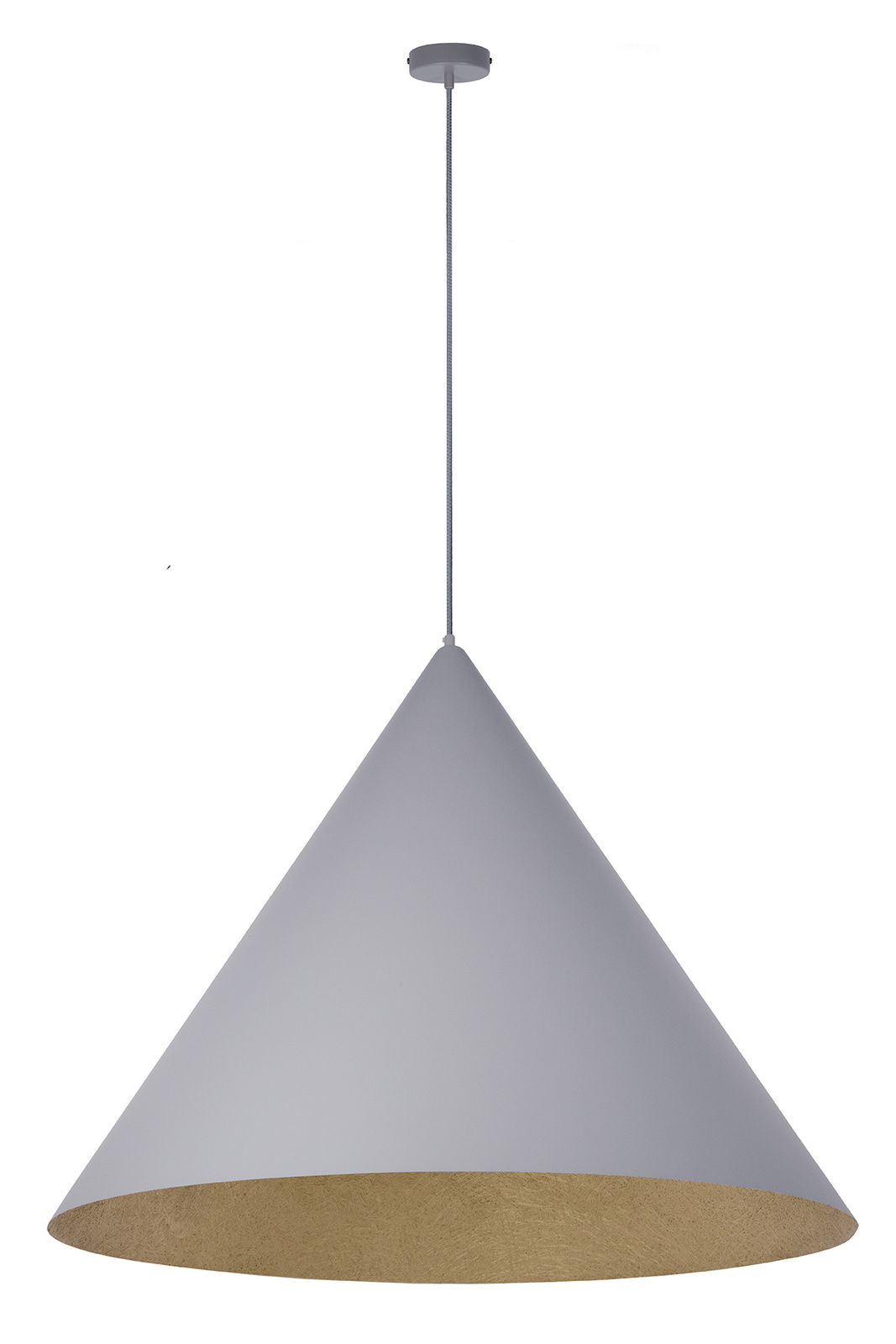 Lampa wisząca VESUVIO L szaro-złota