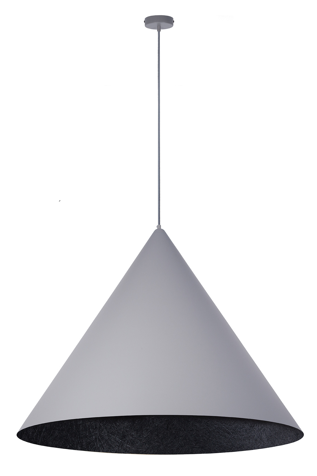Lampa wisząca VESUVIO L szaro-czarna