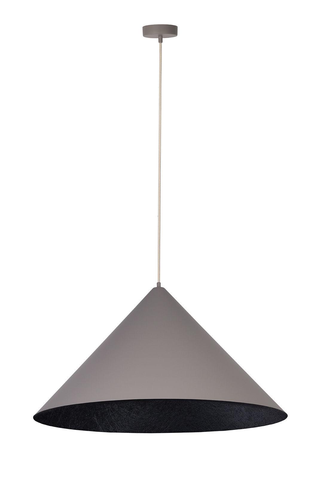 Lampa wisząca VESUVIO M taupe czarna
