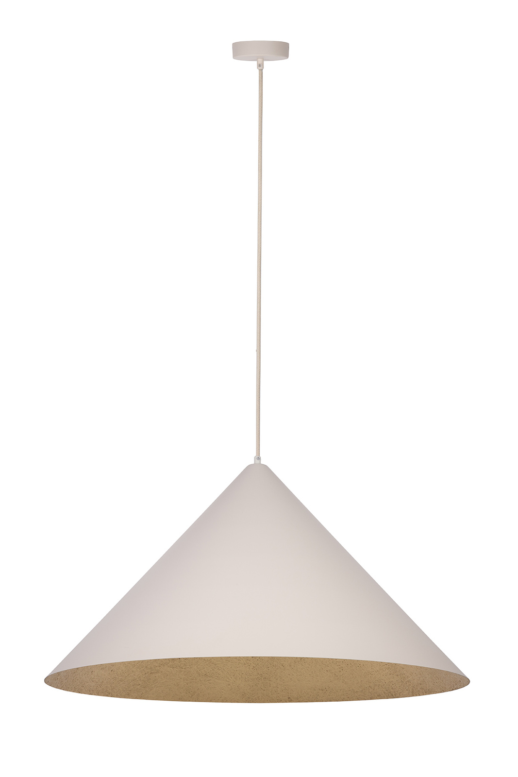 Lampa wisząca VESUVIO M beżowo-złota