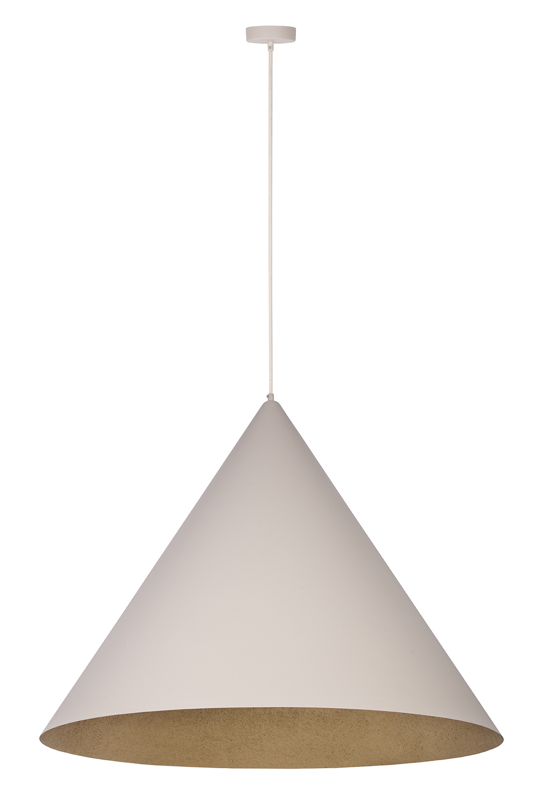 Lampa wisząca VESUVIO L beżowo-złota
