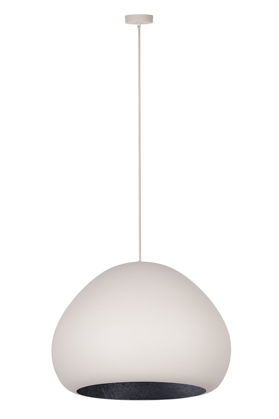 Lampa wisząca LAVA beżowo-czarna