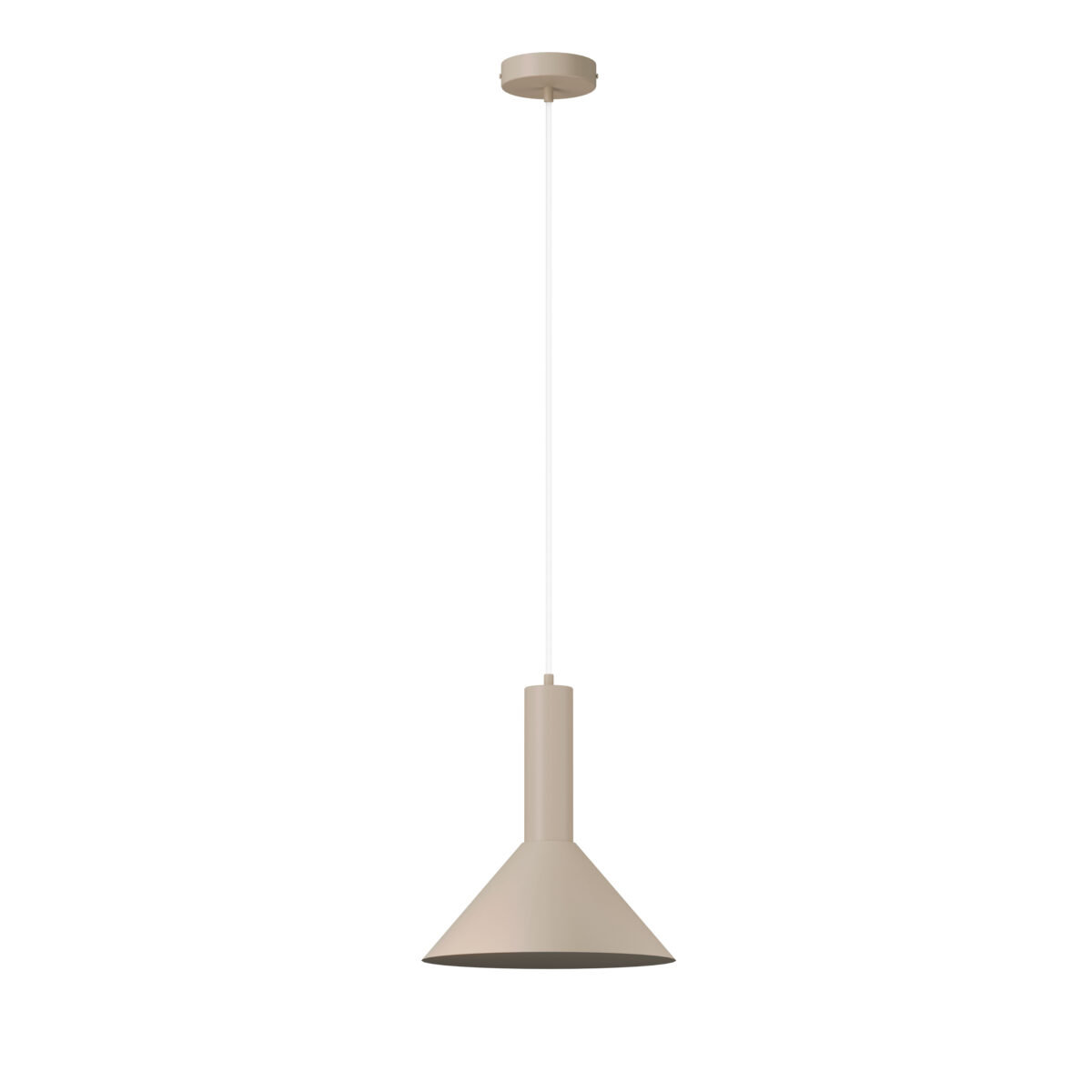 Lampa wisząca VITRUM stożek ciepły beż
