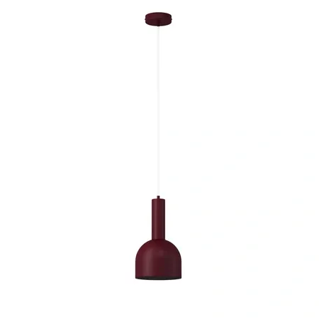 Lampa wisząca VITRUM dzwonek bordowy