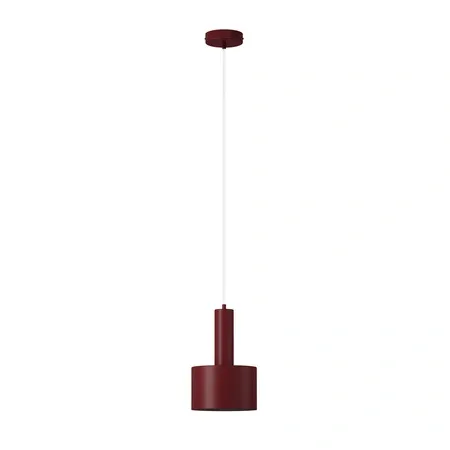 Lampa wisząca VITRUM walec bordowy