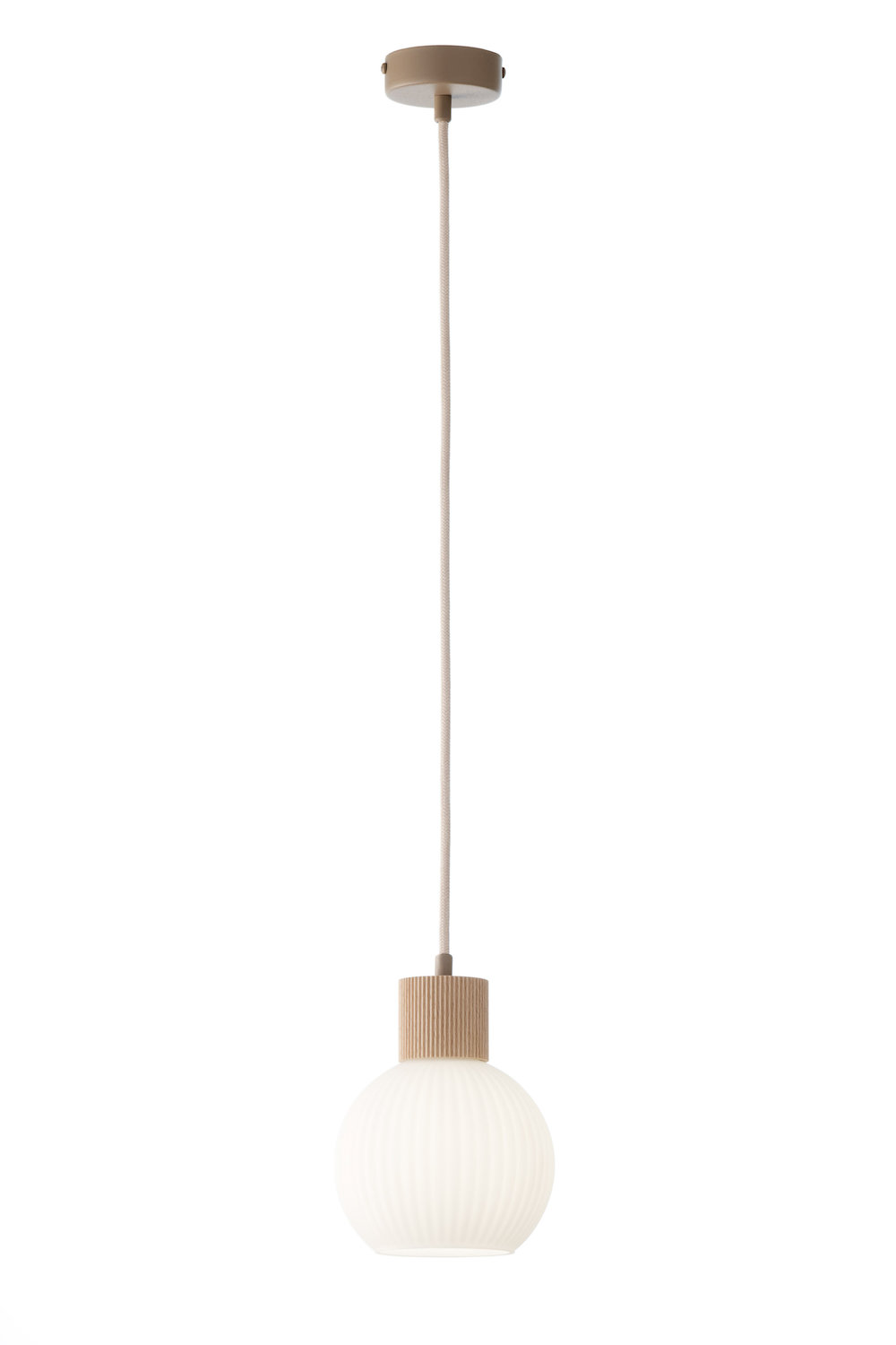 Lampa wisząca ALBA 1 beżowy biały drewno bukowe Lampa wisząca ALBA 1 beżowy biały drewno bukowe