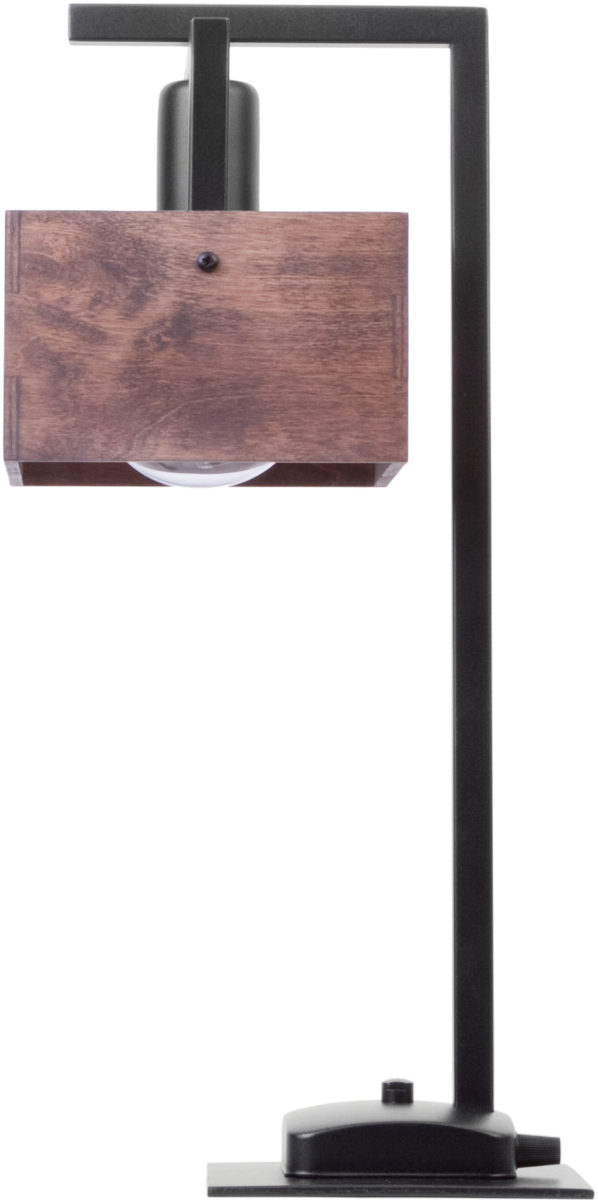 Lampa stołowa DAKOTA czarno-brązowa Lampa stołowa DAKOTA czarno-brązowa