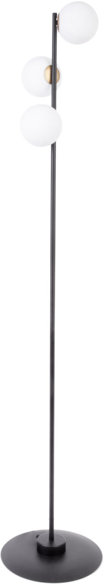 Lampa podłogowa GAMA 3 biało-czarna