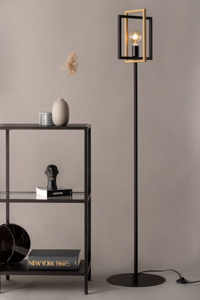 Lampa podłogowa EDEN czarno-złota