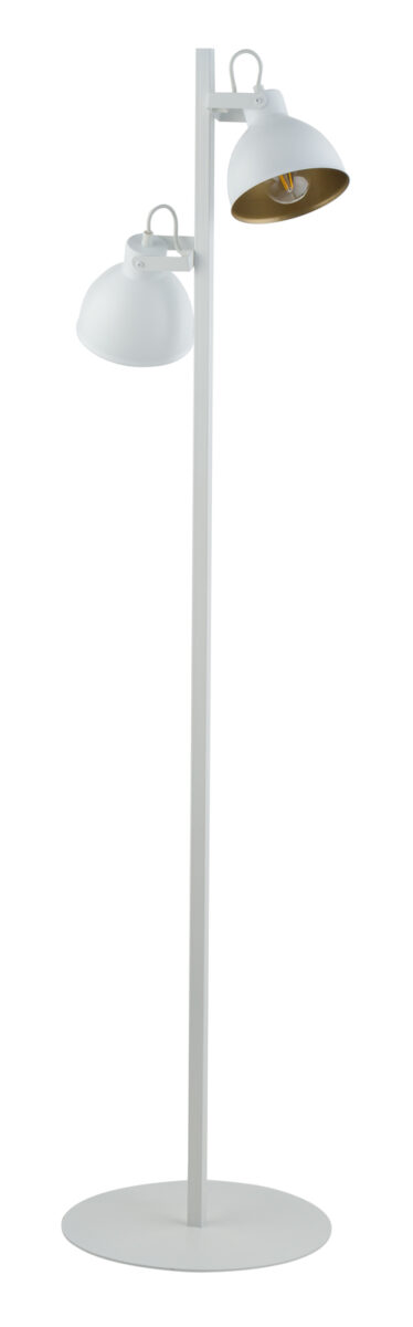 Lampa podłogowa MARS biało-złota