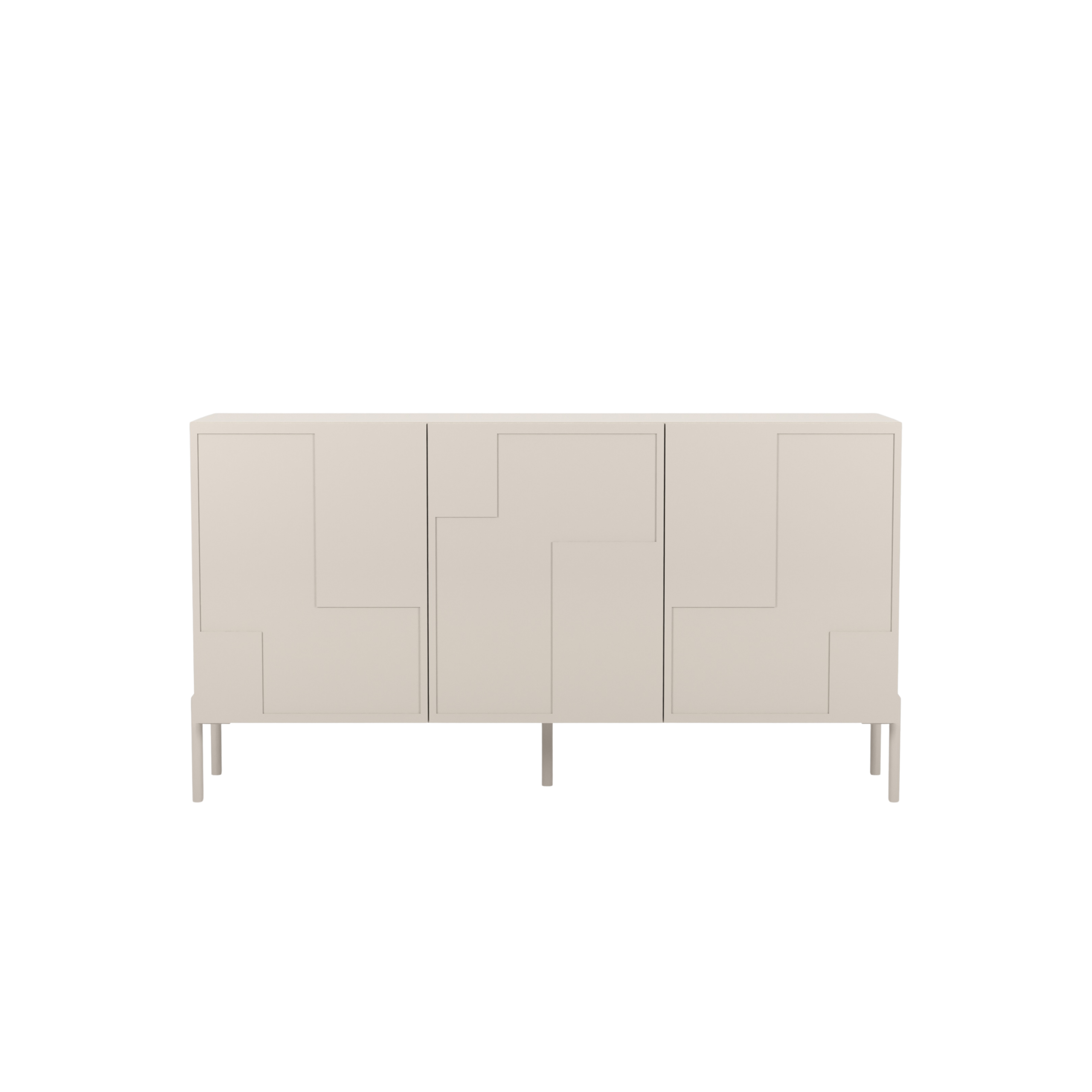 ROYLA Komoda 3-drzwiowa SINORA 150 cm kaszmirowy