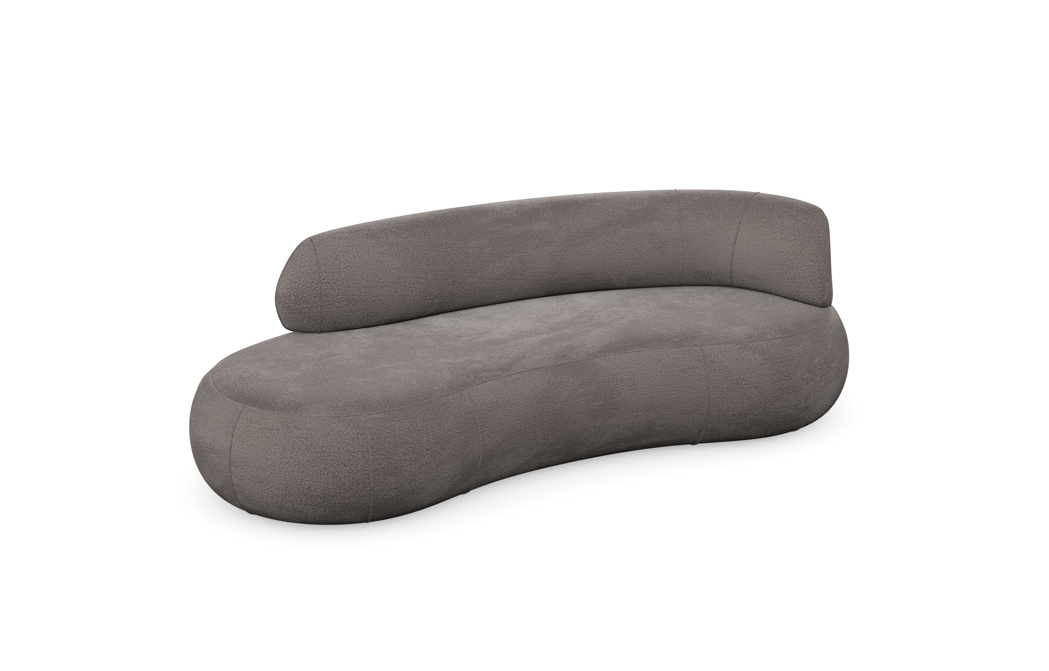 Sofa modułowa SOUL RIGHT ARM - tkanina Abriamo 02 taupe