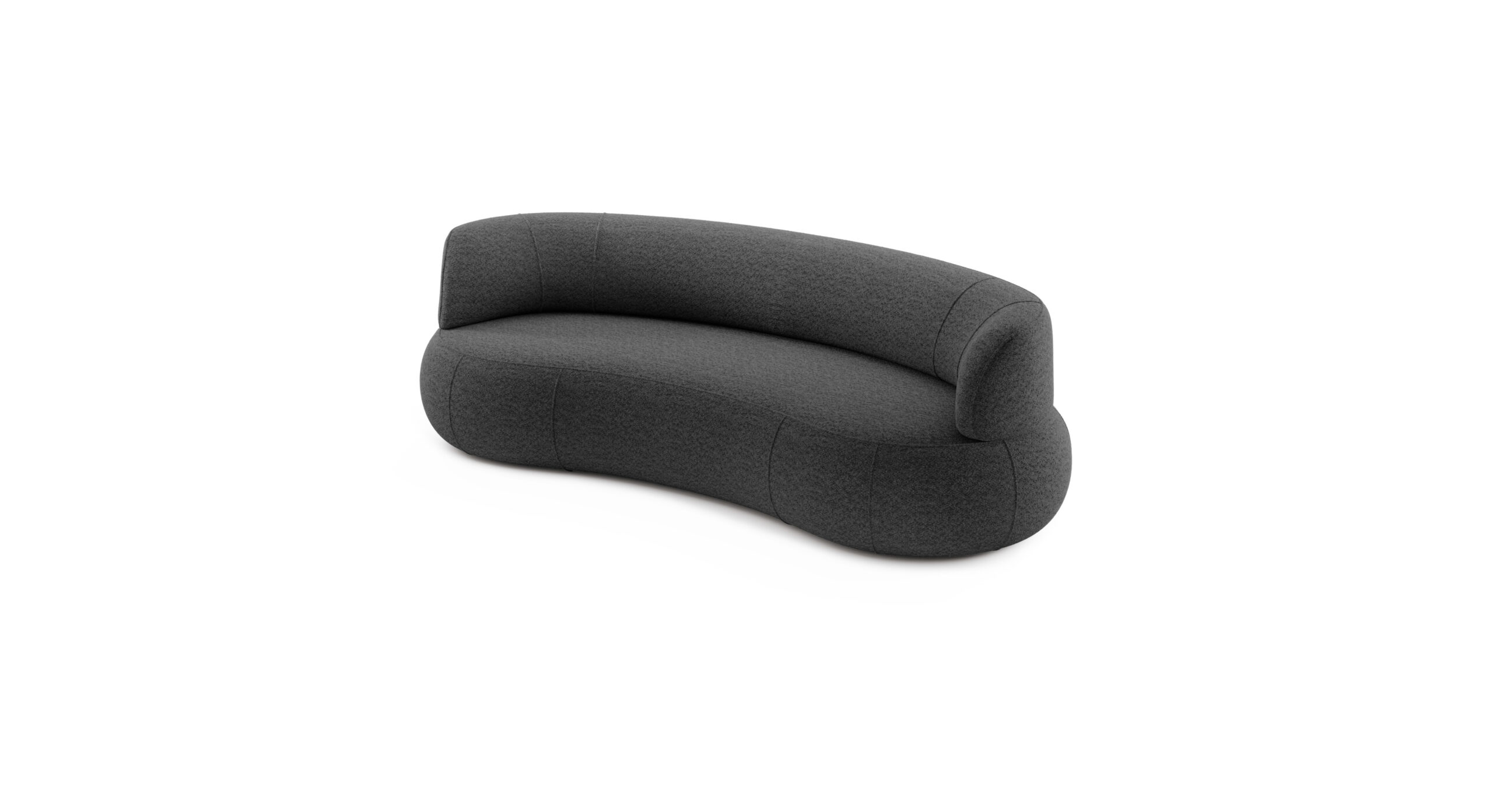 Sofa modułowa SOUL TWO ARM - tkanina Abriamo 08 grafitowy
