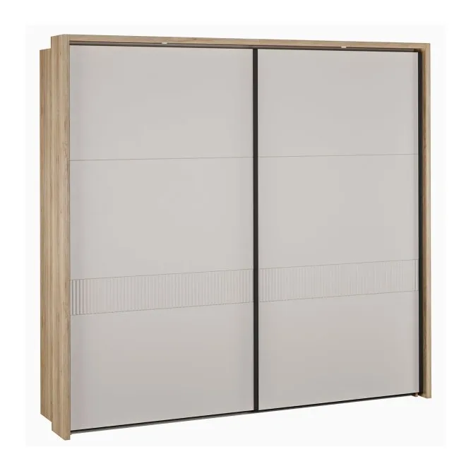 Szafa 2-drzwiowa SERAVEL 230 cm Dąb Mauvella piaskowy