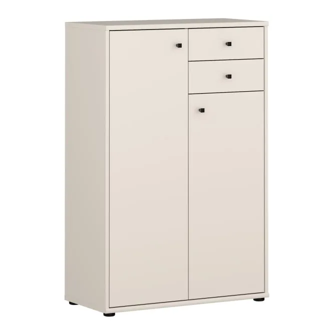 Komoda 2-drzwiowa z 2 szufladami ARCHBOX SZ74 W111 Piaskowy Komoda 2-drzwiowa z 2 szufladami ARCHBOX SZ74 W111 Piaskowy